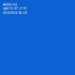 #0D61D4 - Science Blue Color Image